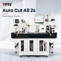 Machine de découpe laser à double poste de travail haute efficacité Vorey Aura Cut A8 2S pour le traitement de rouleaux de papier, d'étiquettes et de films