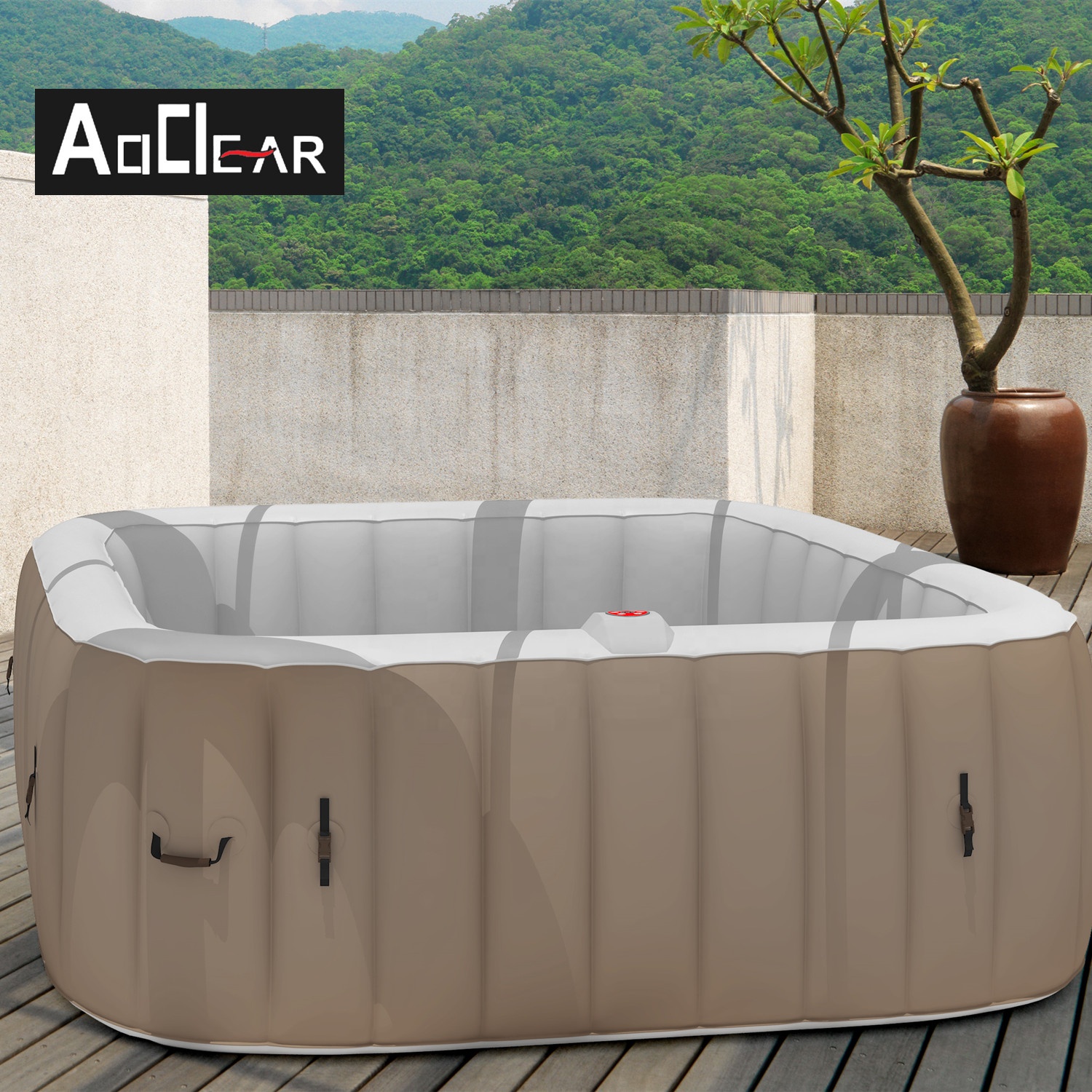 Уличная портативная гидромассажная Ванна 220 В для 4- 6 человек