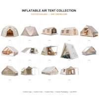 Tente de camping gonflable portable, pliable, imperméable, multi-styles, pour la randonnée en famille, le glamping et les activités de plein air