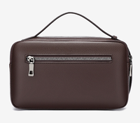 Nouvelle mode, sac à main pour homme en cuir PU, sac à main pour homme de haute qualité, grande capacité, sac d'affaires avec plusieurs poches