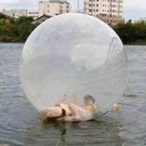 Balle gonflable pour marcher sur l'eau, en PVC transparent, pour utilisation en extérieur, capacité de 100 à 500 kg - Product Image 2