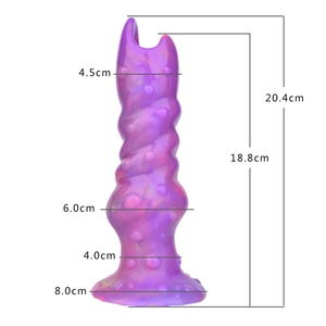 Soft Silicone Made Monster Style Alien Fantasy Ovipositor <b>Dildo</b> Anal Plug Adult Sex Toy Game Tool for Men Women Couple - Product Image 2
