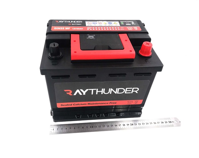 auto car battery 12v55ah DIN55 Maintenrance free for car and truck starter
