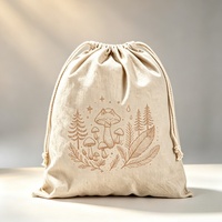 Sac à cordon en toile épaisse personnalisé avec motif de dessin animé, pochette réutilisable, sac de rangement polyvalent pour équipement de sport et maillots de bain
