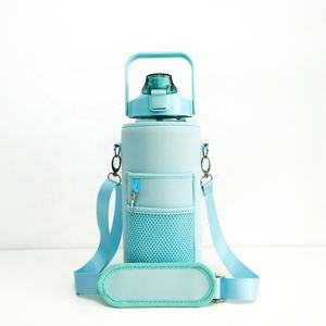 Nuovo design 2025 bottiglia d'acqua motivazionale più popolare con copertina e manica di stoccaggio con motivo personalizzato - Product Image 6