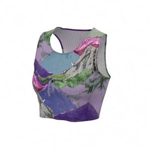 Chaleco Deportivo Corto Personalizado para Mujer, Ligero, de Secado Rápido, Transpirable, Ajustado, a la Moda, para Atletismo - Product Image 5