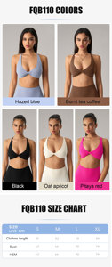 Haut de yoga pour femme, <span class=keywords><strong>t</strong></span>-shirts sans dos simples, haut athlétique slim, col en V, push-up, soutien-gorge de sport croisé, yoga, gym, entraînement, fitness - Product Image 3