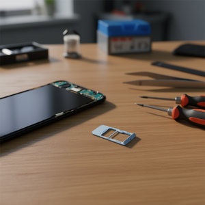 Bandeja para tarjeta SIM Micro SD para Samsung Galaxy A13 2022 A137F Azul - Product Image 3