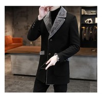 M-5XL Nouvelle Veste Homme Intégrée Fourrure Automne Hiver, Coupe-vent Décontracté et Habillé, Vêtement Masculin Tendance