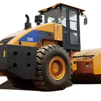 Rouleau compresseur routier SEM526 à tambour unique de 26 tonnes, prix usine, machine de construction routière