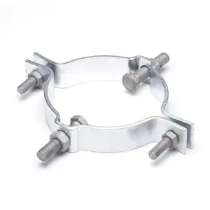 Pole clamp DEG CA GCA RL 2A hot dip galvanized steel pole clamp bracket with bolts and nuts