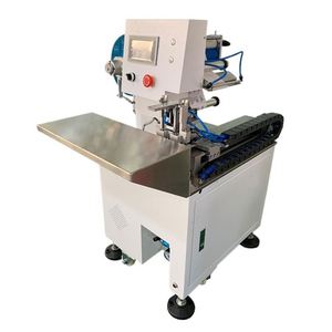 Automatic Wire Harness Flag Round Tube Data <b>Cable</b> Earphone Usb Double Fold Folding Labeling Machine Label Fold in Half Machine - Product Image 1