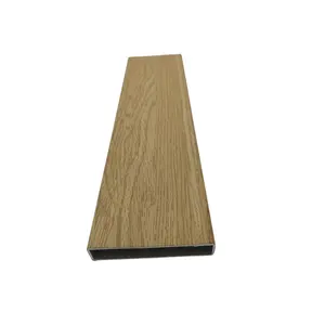 Profil de grain en bois d'aluminium pour mur extérieur décoratif ou clôture