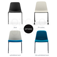 Chaises de bibliothèque en plastique pour étudiants, mobilier moderne pour bibliothèque d'école secondaire, mobilier pour salle de lecture d'école
