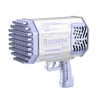 Pistola de Burbujas Eléctrica Automática de 69 Agujeros, Juguete para Niños, Pistola de Burbujas Bazooka de Lujo para Exteriores de Verano, Venta al por Mayor