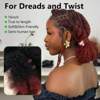 70g/paquet # 1B/BUG Cheveux synthétiques très doux, mèches sans trame, extensions de cheveux semi-naturelles pour les tresses, les tresses africaines