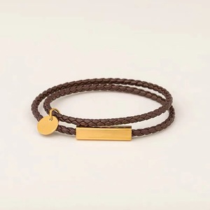 Pulsera Personalizada para Parejas con Grabado, Cuerda Trenzada de Acero Inoxidable, Grabado Personalizado, Regalo para Parejas - Product Image 5