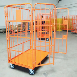 軽量710x800xH1800メタルケージロールホイール付きトロリーランドリー病院倉庫用 - Product Image 6