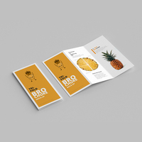 Service d'impression et d'estampage OEM A1 A2 A3 A4 A5 A6 – Brochures pliables personnalisées, dépliants 2, 3 ou 4 volets, tris dossiers professionnels
