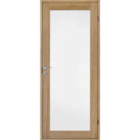 Porte en bois sur mesure avec insert en verre pour portes intérieures et décoration de bâtiments résidentiels