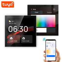 Panneau de contrôle domestique intelligent Tuya WiFi Zigbee LCD HD tendance 2026 pour l'UE, prend en charge la connexion de plusieurs appareils PST-CCP-TY-EU-LN