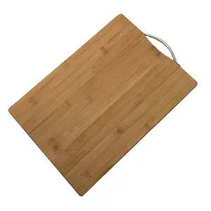 Chinese supplier large wooden chopping board natural bamboo cutting board with handle