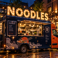 Enseigne lumineuse 3D en métal pour entreprise, lettres lumineuses, logo, enseignes en acrylique, enseignes LED illuminées, enseigne Pizza pour Food Truck