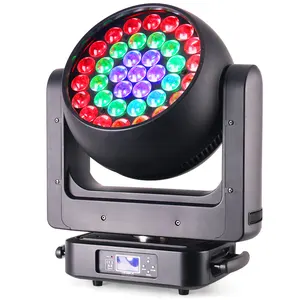 Новейший DJ диско сценический свет 37x20w RGBW светодиодный луч Zoom Wash led движущаяся головка