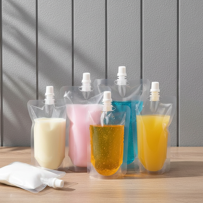 Leakproof Transparent Stand up Spout Pouch