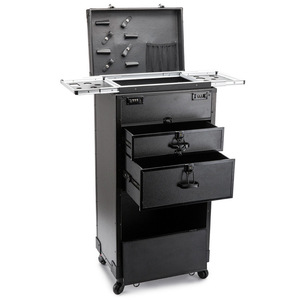 Boîte à outils de <span class=keywords><strong>coiffeur</strong></span> TikTok, <span class=keywords><strong>valise</strong></span> surdimensionnée de beauté, grande mallette de travail de styliste, boîte à double mot de passe privée - Product Image 6