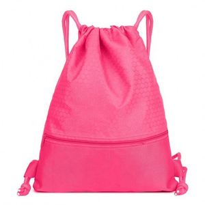 Sac à dos de sport personnalisé en polyester réutilisable avec cordon de serrage et éléments réfléchissants, idéal pour les cadeaux promotionnels - Product Image 4