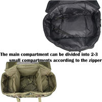 Sac à dos tactique et sac de sport - Grande capacité en polyester Oxford avec fermeture éclair 20-36L