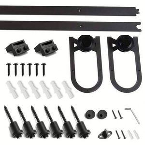 Stable Smoothly and Quietly Standard 6ft 6.6ft <b>Sliding</b> <b>Barn</b> <b>Door</b> Hardware - Product Image 1