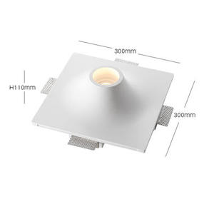 Lámpara de Techo Empotrada de Yeso sin Marco, Moderna y Creativa, para Sala de Estar, Comedor o Bar, No Requiere Luz Principal - Product Image 3