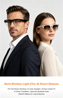 Nouvelle Tendance M96 Lunettes Intelligentes IA avec Caméra HD 8MP, Enregistrement Vidéo, Traduction IA, Enregistrement de Réunions, Lunettes de Soleil Sportives d'Extérieur