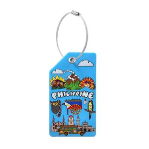 ป้ายติดกระเป๋าเดินทาง ตกแต่งด้วยยางพีวีซีเนื้อนิ่ม สำหรับประเทศไทย มาเลเซีย <span class=keywords><strong>เวียดนาม</strong></span> ฟิลิปปินส์ ป้ายติดกระเป๋าเดินทางสำหรับการเดินทาง - Product Image 3