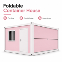 Maisons préfabriquées, maison mobile de 20 pieds, maison conteneur pliable, mini-maison préfabriquée pour micro-édifices, bureaux, hôtels