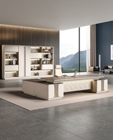 Meubles de bureau Ekintop, design moderne haut de gamme, bureau de direction en forme de L pour directeur, manager, PDG, patron