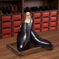 Mocassini Eleganti da Uomo in Pelle Pieno Fiore Premium con Doppia Fibbia Monk Strap, Conformi REACH - Calzature Boutique Private Label all'Ingrosso