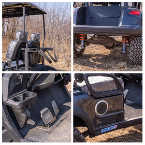 2 Seater Golf Cart Lithium Battery Off Road Tires 4KW to 7.5KW Motor Customizable High Capacity Design Accommodates up to 4 Pass - Product Image 6