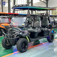 Voiturette de golf électrique CAMP à 6 places, tout-terrain, pour les centres de villégiature et les clubs