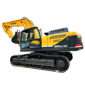 Excavatrice sur chenilles Hyundai 305LC-9T d'occasion, 31 tonnes, performance stable, avec accessoire de pincement, attache rapide et brise-roche - Product Image 1