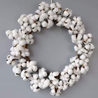 Batang Kapas Alami yang Diawetkan, Cabang Bunga Kering, Tanaman Putih Asli untuk Dekorasi DIY, Pernikahan, Rumah, Hotel, dan Pajangan