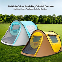 Tente de camping pliable pour 2 personnes, tente de camping automatique d'extérieur, imperméable, tente en forme de bateau, installation rapide sans outils