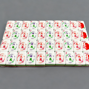 Venta al por mayor directa de fábrica: Fichas de mahjong de acrílico rosa talladas de lujo marca TOGYE, 160 fichas estilo americano, almacenamiento de 4 niveles, India - Product Image 5