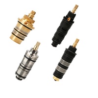 Kits de remplacement de pièces détachées pour robinets personnalisés, cartouche en laiton à bouton-poussoir thermostatique pour mitigeur de douche à contrôle de température