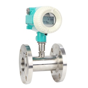 Pengukur Aliran Turbin Baja Tahan Karat Kelas Makanan Bertenaga Baterai Digital LCD Tampilan Jarak Jauh 4-20mA Minyak Zaitun Air Jus Dn80 Rs485 - Product Image 2