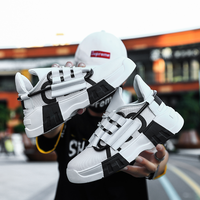 Sepatu Kasual Pria Fashion Sneakers Pria Bernapas Olahraga Luar Ruangan Sepatu Lari PU Mesh Sepatu Pria