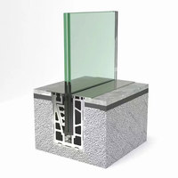 Balustrade en verre en alliage d'aluminium de qualité supérieure, verre trempé, écologique, résistant aux intempéries, garde-corps d'escalier, balcon, garantie de 5 ans