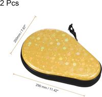 Étui de rangement pour raquette de tennis de table en EVA de haute qualité personnalisé avec fermeture éclair, antichoc, anti-poussière et design portable pour l'entraînement et les voyages
